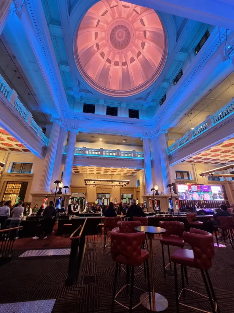 Grand domed gaming hall at SkyCity Adelaide