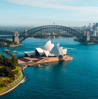 Sydney Harbour Bridge and Sydney Opera House in New South Wales