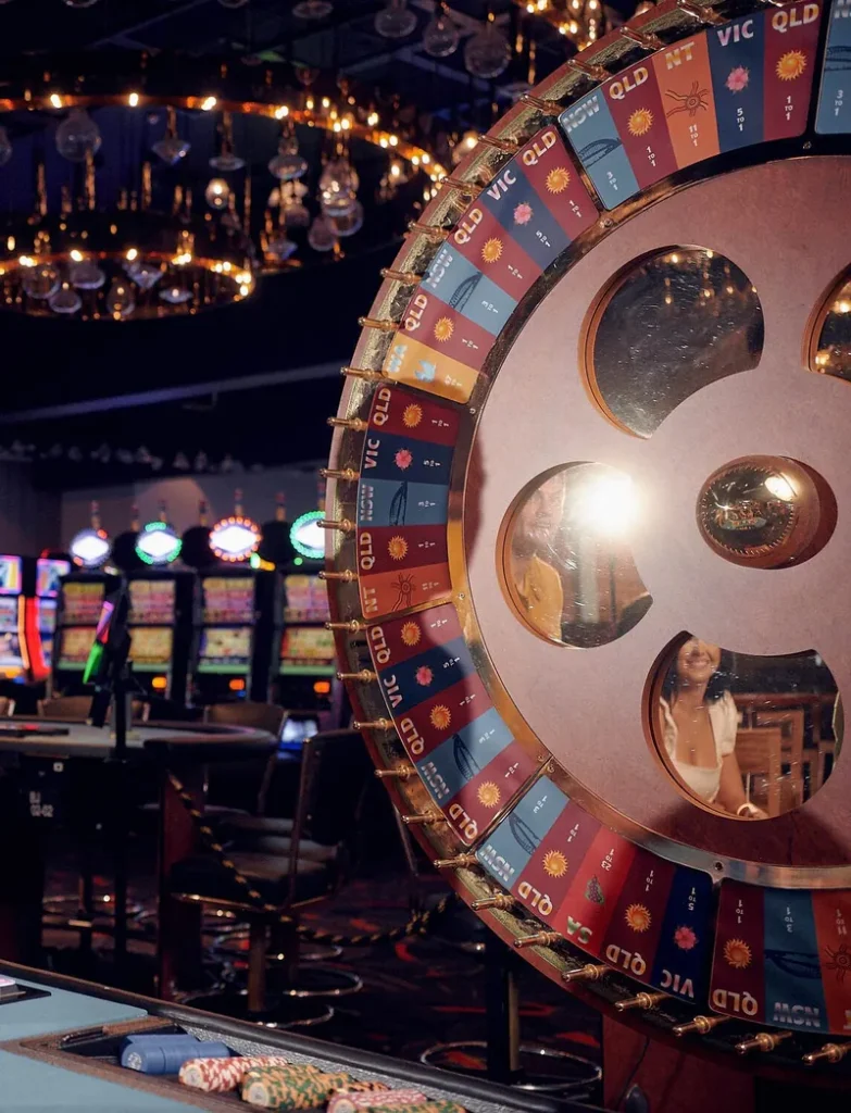 Large prize wheel at The Ville Resort-Casino